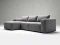 Sofás de esquina tapizado en tejido 260 x 260 x 86 cm - Gris medio - Diseño modular moderno con chaise longue para salón